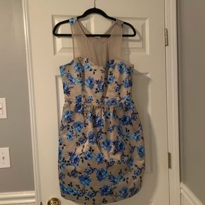 Gorgeous blue floral dress with back detail!!